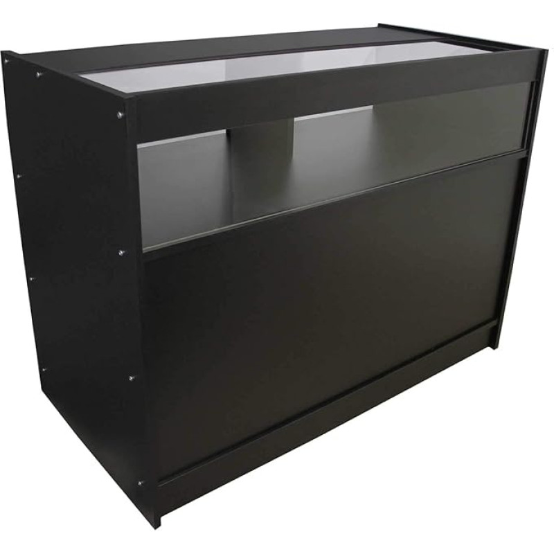 Vape Shop B1200 Glass Shelf Retail Counter Display Cabinet Shelf Black