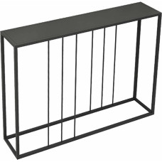 RUYICZB Console Table, Narrow Entrance Table for Living Room, Modern Industrial Sofa Table, Table Behind the Couch, Accent Table for Hallway, Entrance Area, Foyer, Corridor, Black, 120 x 20 x 75 cm