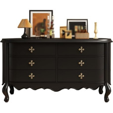 SLEEVE Eintragstabelle 140cm Massivholz-Eingangs-Kommode, Haushalts-Dekorationsauftisch mit Schubladen, für Wohnzimmer, Küche, Schlafzimmer(A)