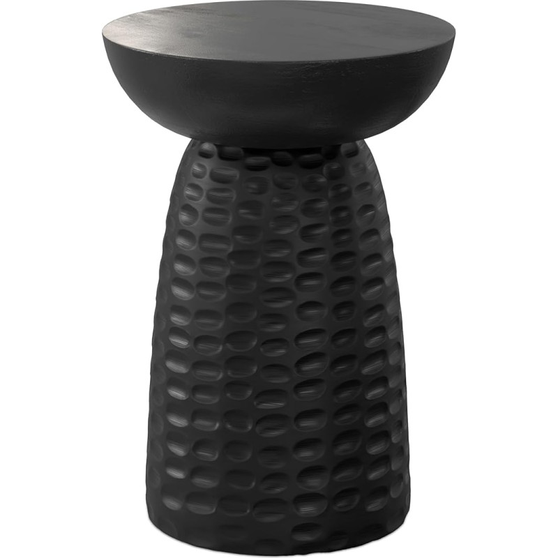 SIMPLIHOME Boyd Solid Mango Side Table 33cm Wide Contemporary Style Accent Table for Living Room Bedroom or Family Room Assembled