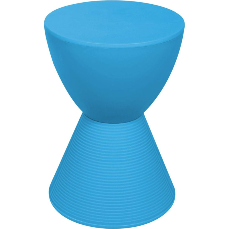 LeisureMod Boyd Modern Indoor Outdoor Table - Blue