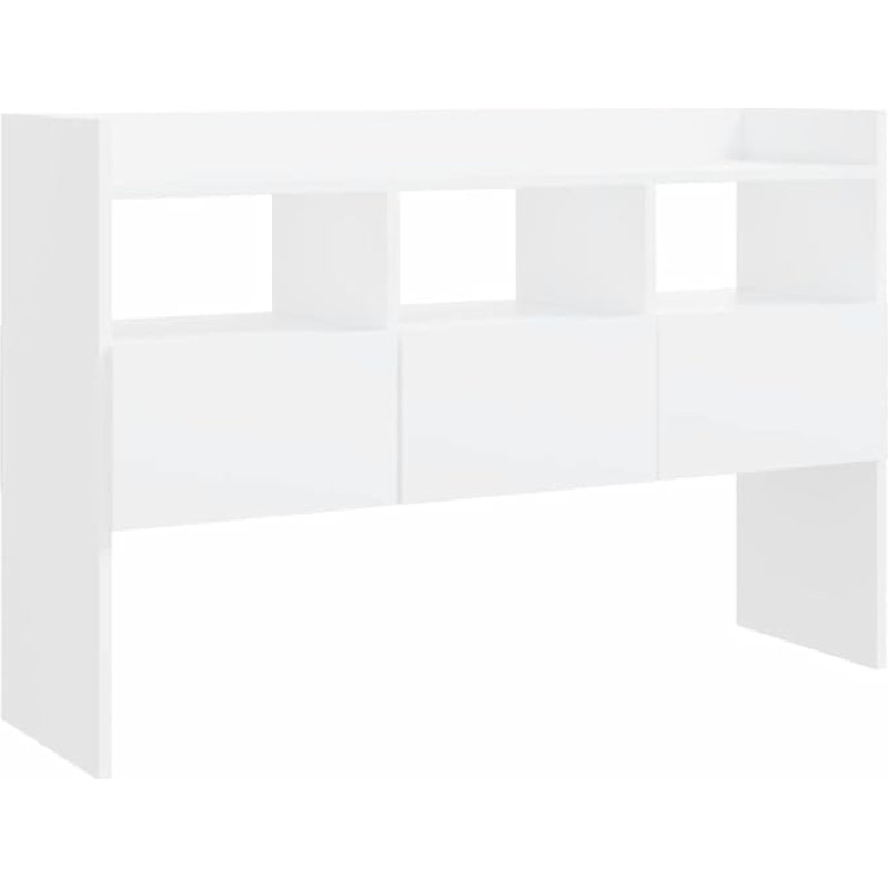 vidaXL Sideboard with 3 Drawers 3 Compartments Chest of Drawers Sideboard Side Cabinet Multi-Purpose Cabinet Standing Cabinet White 105 x 30 x 70 cm Wood Material