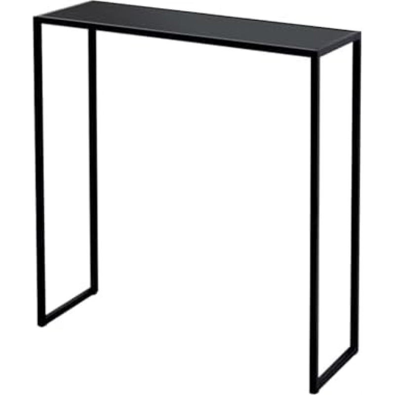 Schmaler Konsolentisch, schmaler Flur-Sofatisch mit Metallrahmen, platzsparender rechteckiger Beistelltisch für Schlafzimmer und Wohnzimmer