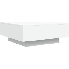 Makastle Living Room Table for Couch, Centre Table, Coffee Table, Coffee Table, Side Table, Living Room Table, Sofa Table, White, 80 x 80 x 31 cm, Wood Material