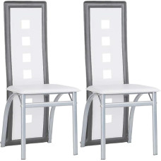 XDAILUYYDS Dining Room Chairs, Set of 2, Kitchen Chairs, Living Room Chair, Comfortable Upholstered Chair, Six-Hole Backrest, Dining Table Chair, Suitable for Bedroom, Kitchen, Living Room and Dining