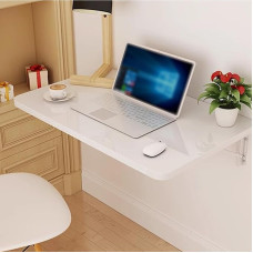 Klappbarer Beistelltisch zur Wandmontage, für Esszimmer, Zuhause, Büro und Küche, platzsparender klappbarer Laptop-Schreibtisch und Frühstücksbar (L x B x H): 100 x 60 cm
