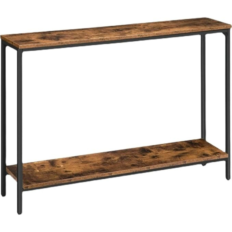 Console Table Console Table for Sofas, Sofa Back Shelf, Table, Console Tables, High Sofa Table for Hallway, Slim Black Side Table, Decorative Long Tables, Iron Console Table with 2