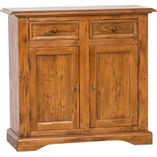Biscottini Chest of Drawers Solid Wood Made in Italy - Sideboard Living Room 110 x 45 x 103 cm - Buffet Cabinet Country House Style - Sideboard Wood
