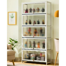 LXXBDDM VWooden Display Cabinet, Multifunctional Dustproof B 5 Floors 60 cm