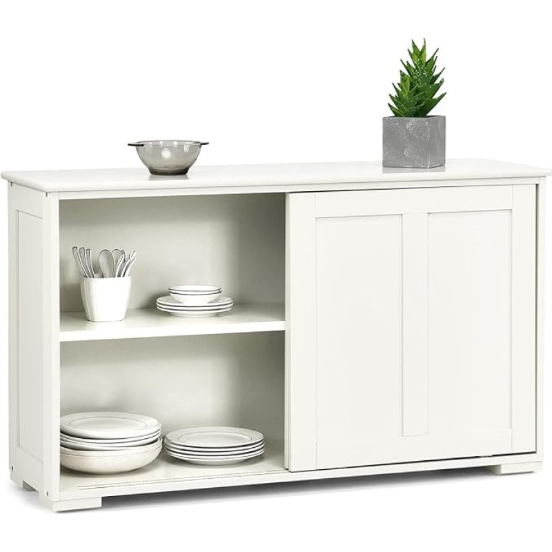 Costzon Kitchen Sideboard, Antique Stackable Cabinet for Home, Cabinet, Buffet, Dining Room, Modern, 42