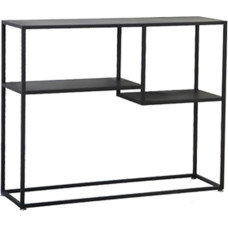 Console Table, Narrow Sofa Table, Console Table, Entrance Table, Metal Console Table, Narrow Sofa Table, 80 cm Narrow Long Hallway Table with Shelves, Easy to Assemble Display