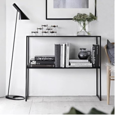 Console Table, Sofa Table, Narrow Console Table, Shelf, Sofa Table Behind Coffee Table, Narrow Console Table, Narrow Console Table with 2 Levels, Iron Bar Housing, Furniture with Sturdy Meta