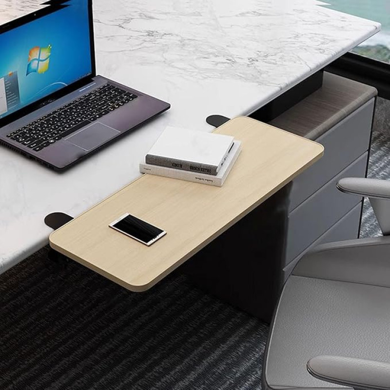 Faltbare Schreibtischverlängerung, ergonomische Tastaturablage, Büroraumerweiterung, einfach zu installieren, Schreibtisch-Organizer, verstellbare Schreibtischerhöhung für mehr Komfort und Effizienz