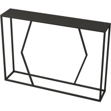 Konsolentisch Beistelltisch Konsolentisch für Flur, schwarzer Sofatisch aus Metall, schmaler Flurtisch, Konsolentisch aus massivem Eisen, rechteckiger Beistelltisch für kleine Räume, Wohnzim