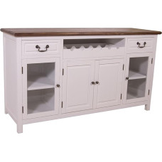 Sideboard with Weinfach Varde Wood Vintage Look Cream White