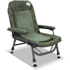 Lucx El Presidente Fishing Chair - Luxury Carp Chair with Memory Foam, Thermal Cover & Adjustable Backrest - Sturdy Carp Chair with Armrests and Mud Feet