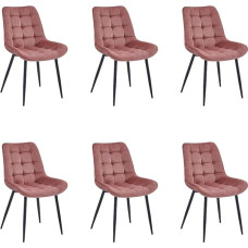 Colenis - Quadra Van Dining Chair Set (6, Rose)