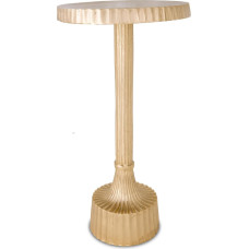 Objet D'Art Small Round Gold Side Table by Objet D'Art, Accent Table, Round Standing Side Table for Living Room, Small Side Table for Small Spaces, Drink Table, Inverness