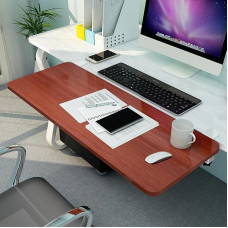 Ergonomische 90° klappbare Schreibtisch-Tastaturablage, verstellbare Holzverlängerung für Computer-Tastatur und Maus, ideal für Arbeit und Spiel, Größen 55, 65, 75 x 25 cm