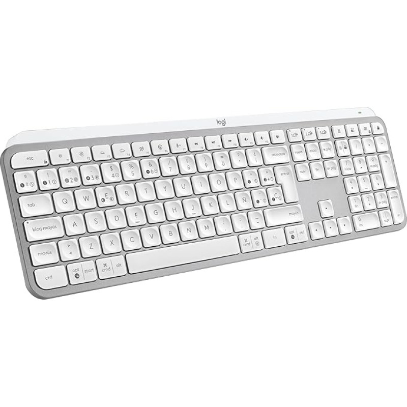 Logitech MX Keys S - Light Grey, Spanish QWERTY Layout
