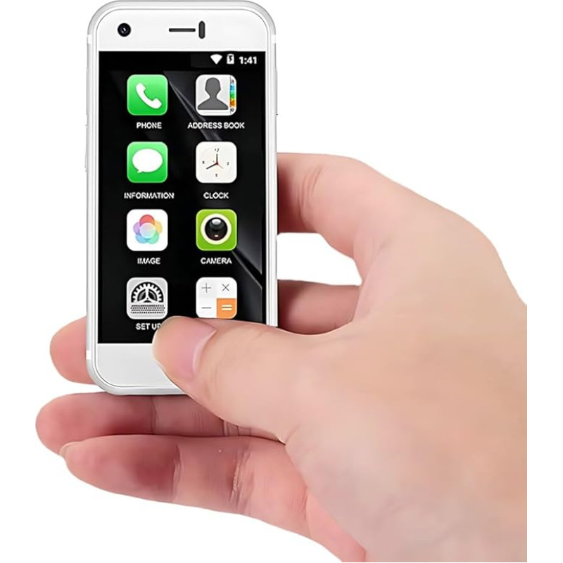 Hipipooo Väike 3G lukustamata mini nutitelefon Android 9.0 Dual SIM kaart 0.3MP + 5.0MP kaamera Quad Core 2GB RAM + 16GB ROM Lastetelefon