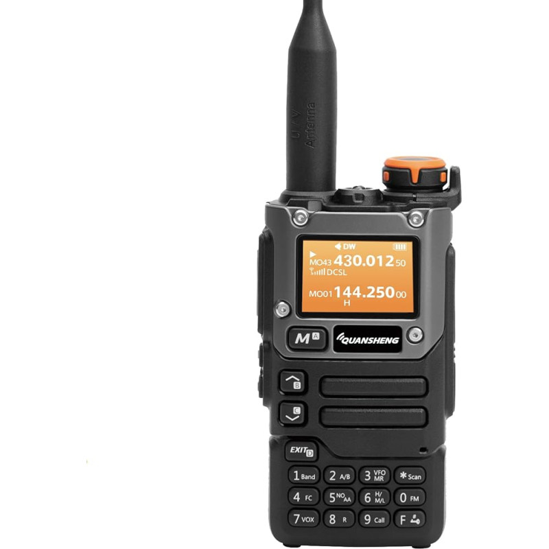 QUANSHENG UVK5(8) AM/FM/DTMF Walkie Talkie 200 kanaliga Band Ham 5W Kaasaskantav kahesuunaline raadio FM - LCD ekraan VOX kordussagedusega (2)