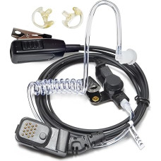 UAYESOK traadita kõrvaklapid Walkie Talkie peakomplekt integreeritud PTT mikrofoniga 16-pin Matra EADS Cassidiam, Jupiter TPH-700 TETRAPOL Bodygrard raadio koos helitoru ja kõrvaklappidega kõrvaklappidega