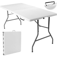 Leichter, tragbarer, faltbarer Campingtisch – vielseitiger Ess- und Picknicktisch für drinnen und draußen mit einfachen Tragegriffen – ideal für Garten, Terrasse, Grill, Heckklappe und mehr