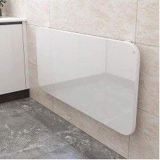 Klapptisch zur Wandmontage, Massivholz, rechteckig, platzsparend, für kleine Räume, einfach zu installieren, perfekt für Heimbüro, Küche oder Esszimmer