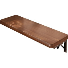 Klapptisch zur Wandmontage, 100 x 40 cm, platzsparender Schreibtisch für Zuhause, Büro, Küche, Esszimmer, Computer-Arbeitsplatz, Walnussholz-Finish