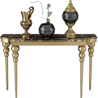 ZXTRYBHD Console Table Stainless Steel Narrow Marble Sofa Table Hallway Partition Bar Table Living Room