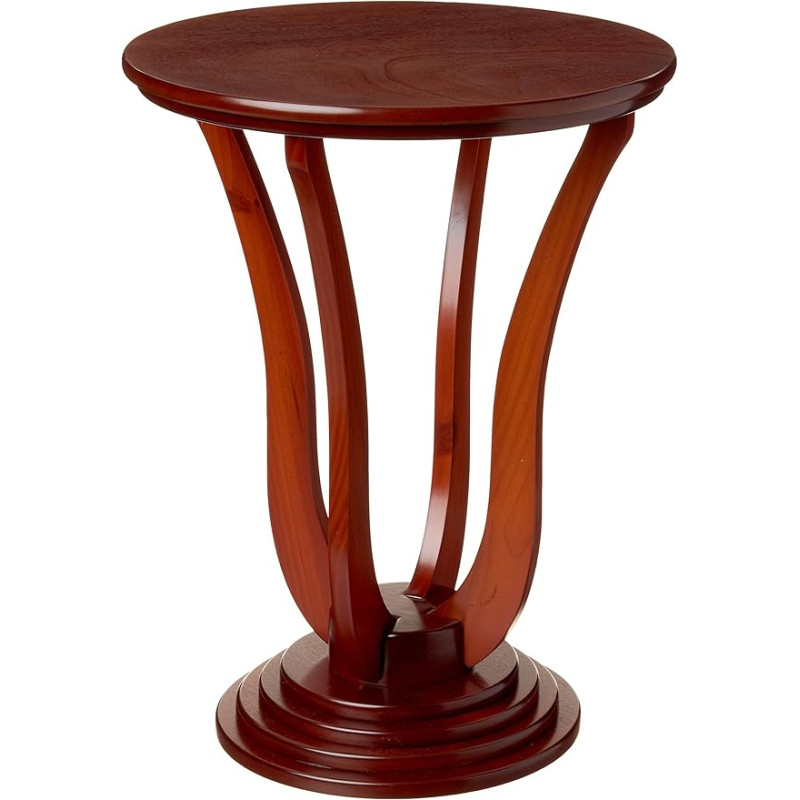 Frenchi Home Furnishing Round End Table, Espresso