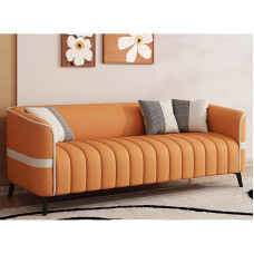WLH Alexanders Sofas Kleine Apartmentsofa Doppelte DREI Personen Sitzsofa Massivholz Rahmen geeignet für Wohnzimmer Apartment geeignet Couches