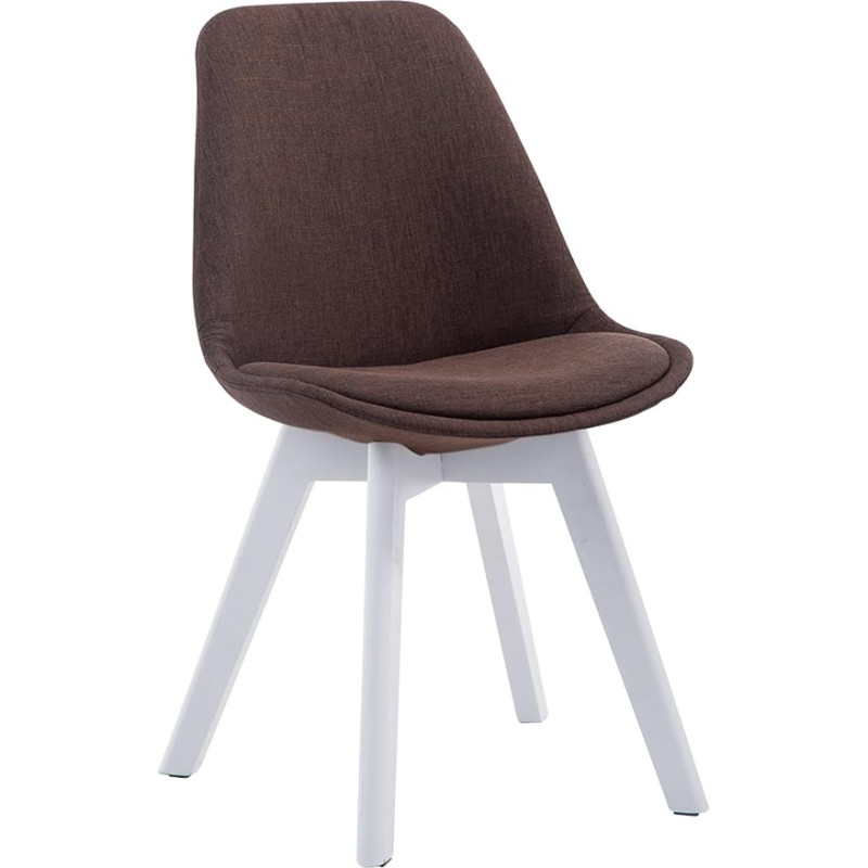 CLP Borneo V2, Retro Chair with Fabric Cover and High-Quality Padding, Armchair with Robust Wooden Frame, Available in Various Colours