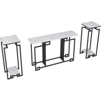 HADECOLL Console Table 3-Piece Set Marble Entrance Table Console Modern Minimalist Console Hotel Entrance Gate Divider Entrance Table