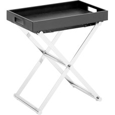 JOOP! Homeline Side Table Foldable with Tray L Black Chrome