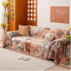 RUILBJ Mandala Sofa Decke Leichter Luxus Weich Stoff Sofa Decke Groß Doppelbett Decke Haus Dekoration Vier Jahreszeiten Sofa Bett Decke Anti Kratzer Sofadecke (Muster 1,180x280 cm)