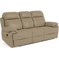 Orlando Recliner Sofa, Comfortable Leather Sofa with High Backrest, Relaxation Function and Zero Wall Mechanism, Ergonomic Design, Durable Materials, Easy Assembly, Cappuccino Beige