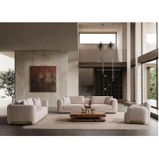 Generisch Scilla 3 + 3 + 1 + Centre Console Table Beige