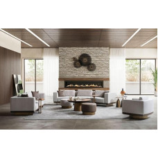 Generisch Ixora 3+2+1 Living Room Set Grey