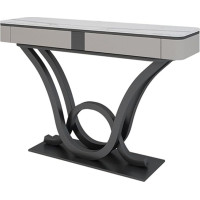 UANFHWZF Konsolentisch, Moderner Konsolentisch aus Kunstmarmor, 47