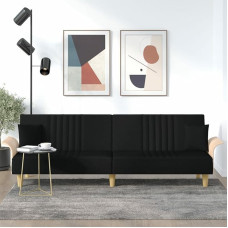 CIADAZ Sofa Bed with Armrests Black Fabric Sofas & Couches, Couch, Sofa, Living Room, Sofa for Teenager's Room, Relaxing Sofa, Sofa for Bedroom, Upholstered Sofa, 351889