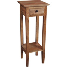 Casa Moro Telephone Table Vintage Slim Emilia Brown Handmade