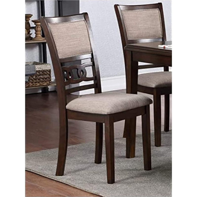 New Classic Furniture Gia Dining Chairs, Set of 2, Cherry