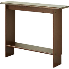 ZAWQFDZ Entrance Table, Narrow Console, Hallway Table with Open Shelf and Sturdy Legs for Hallway, Entrance Area or Small Rooms (Brown, Small)