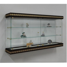 VM Art Design Glass Versux Style VMVBR6HT Hanging Display Case Black / Gold