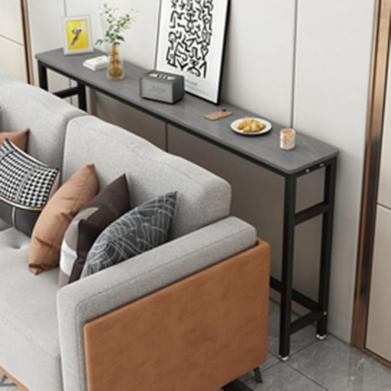 Console Table, Side Table, Console Table with Storage Space, Sofa Back Shelf, Table, Console Table, Narrow Sofa, Metal, Hallway, Sofa Table, Console Tables, Adjustable Feet, Behind Couch, M