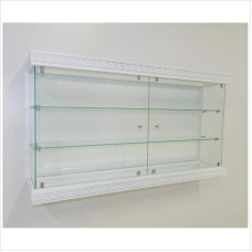 VM Art Design Glass Versux Style VMVBR6HT Hanging Display Cabinet White