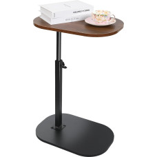 CypherX C Table Side Table, C Shaped Side Table for Couch, Wooden Sofa Table, Height Adjustable, Coffee Tables Sliding Under Small Coffee Table for Living Room, Side Table for Bedroom