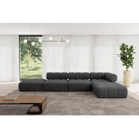 ALTDECOR Kerru-L2-380 x 190 x 70 cm Modular Sofa Corner Sofa in L-Shape Universal Left/Right Corner Sofa Couch Living Landscape Cauchsofa Upholstered Sofa Kerru-L2-380 x 190 x 7